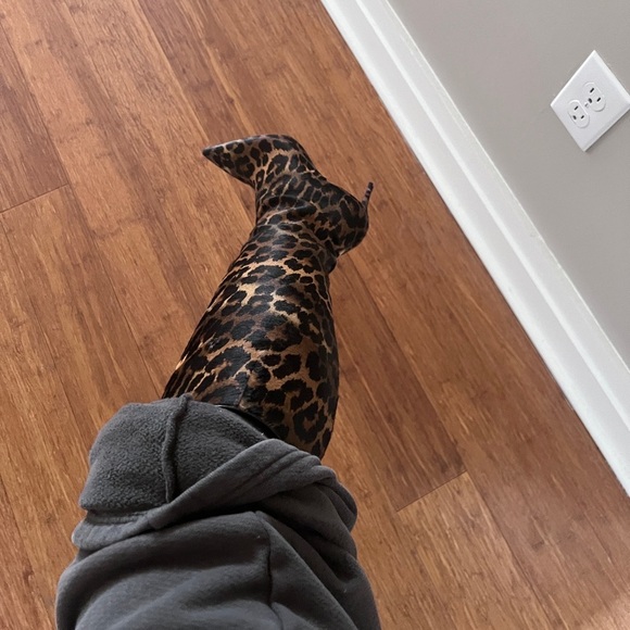 Christian Louboutin kate leopard calf hair boot - Picture 1 of 5